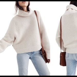 Made well side button turtleneck sweater